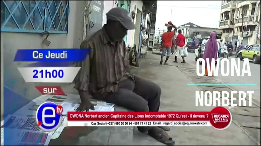 Norbert Owona sur le plateau de l'émission Regard Social, d'Equinoxe TV