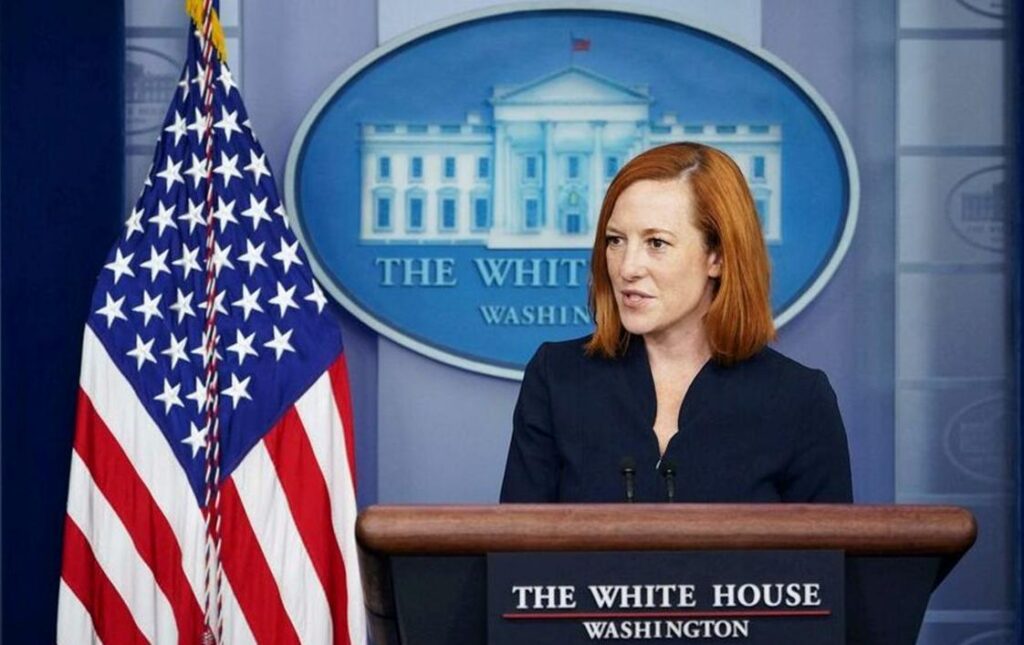 La porte-parole de la Maison Blanche, Jen Psaki