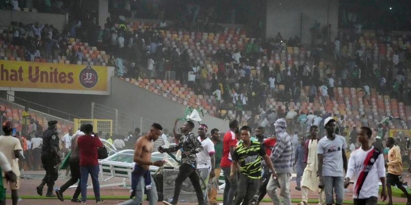 Le stade Abuja après le match Nigeria – Ghana