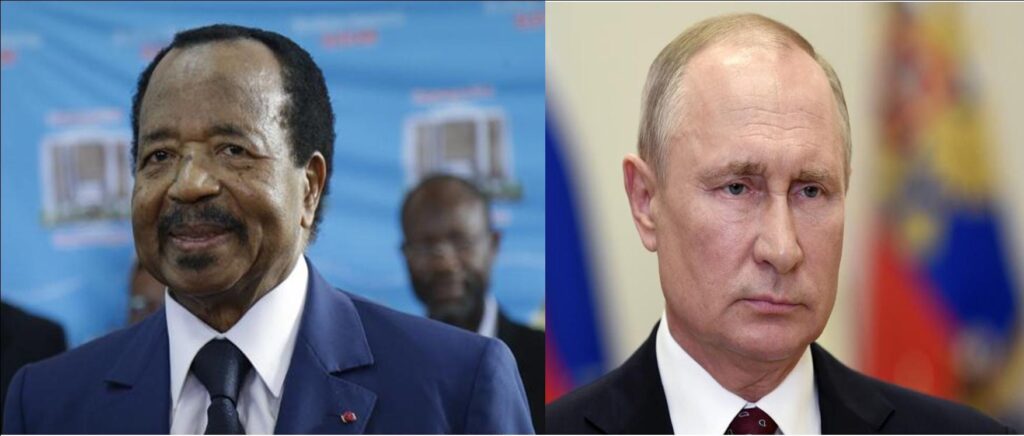 Paul Biya et Vladimir Poutine