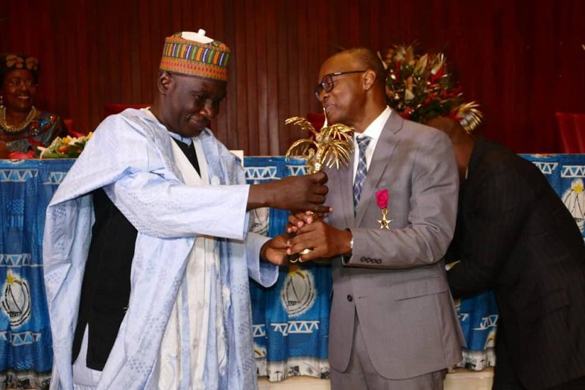 Abdoulaye Seck et le ministre camerounais de l’Économie et de l’Aménagement du territoire,Alamine Ousmane Mey.