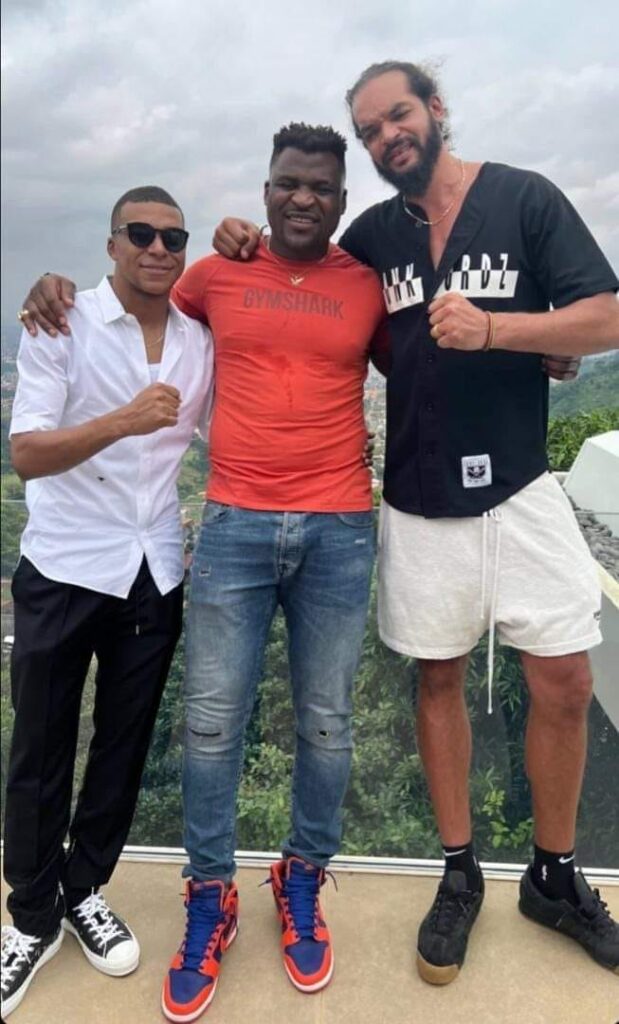 Kylian Mbappé, Francis Ngannou et Yannick Noah