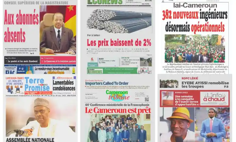 La revue de presse camerounaise du 24 octobre 2023