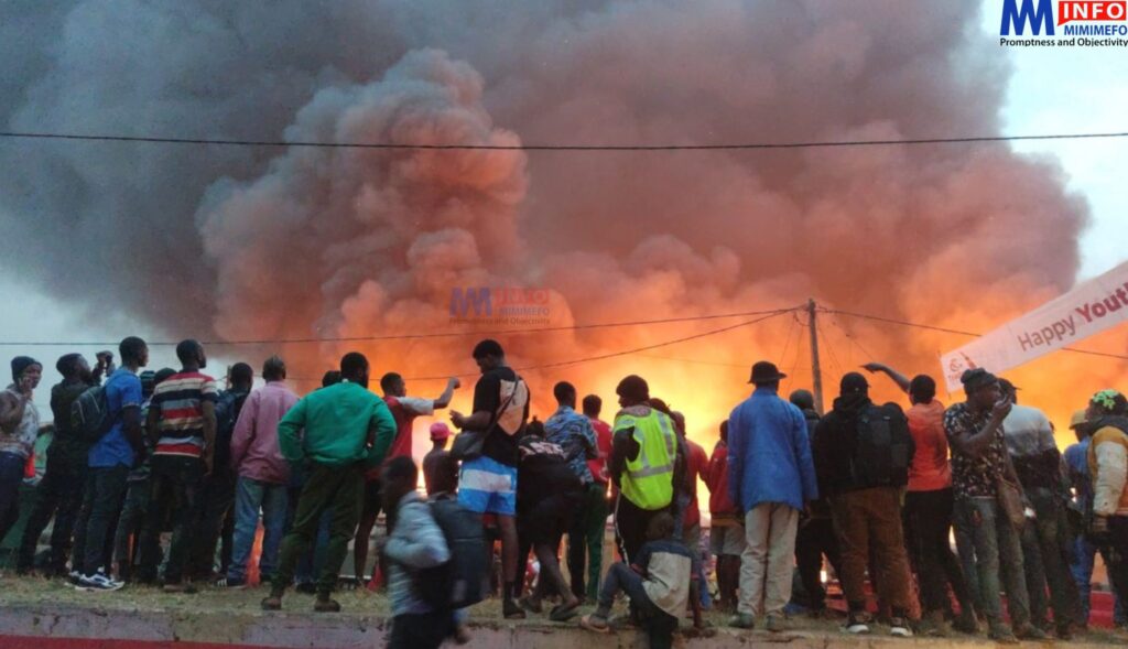 Fire incident at Bamenda Main Market