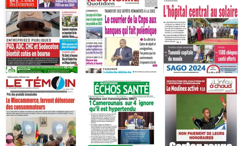 La revue de presse camerounaise du vendredi 17 mai 2024