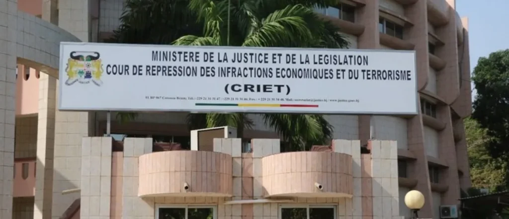 La Cour de répression des infractions économiques et du terrorisme (Criet), à Cotonou, au Bénin