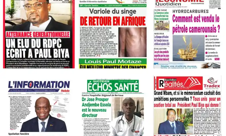 Revue de presse camerounaise du mercredi 14 aout 2024