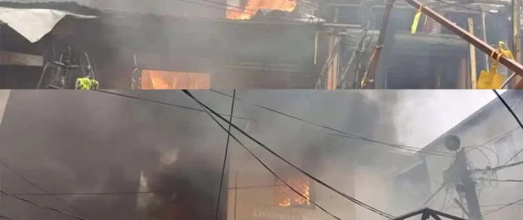 Incendie au marché Mboppi