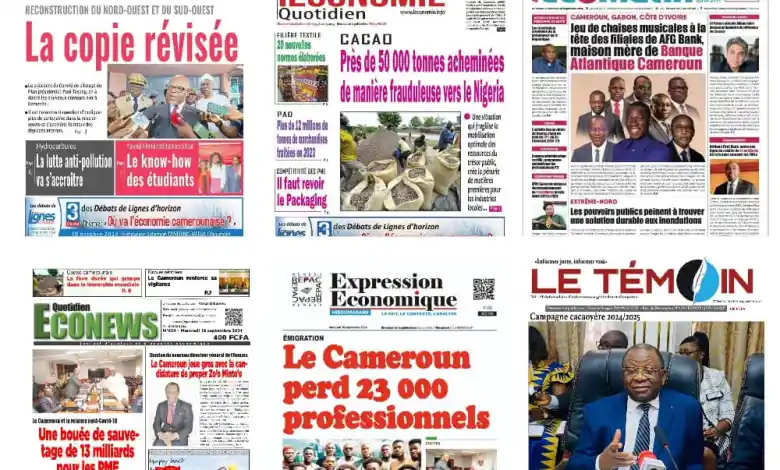 La revue de presse camerounaise du mercredi 18 septembre 2024