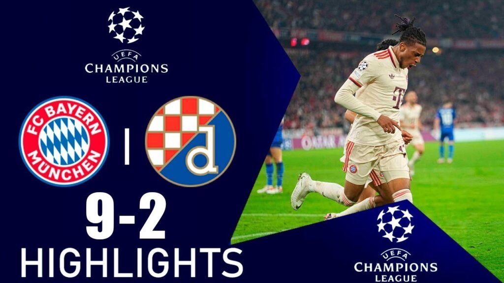 Le Bayern Munich étrille le Dinamo Zagreb à domicile